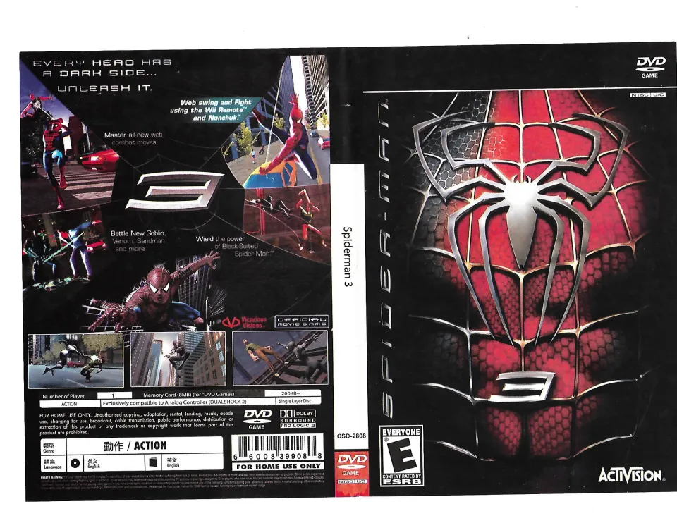 Spiderman 3 PS2 Game Playstation 2 For Sale