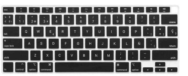 soft-spanish-skin-for-macbook-air-13-2020-a2179-air-13-m1-a2337-us-eu-spanish-silicon-keyboard-cover-laptop-skin