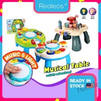 【hot sale】 ●∈ C01 Realeos Premium Musical Table Activity Sound Music Drum Early Learning Educational Electronic Baby Kids Toy R580