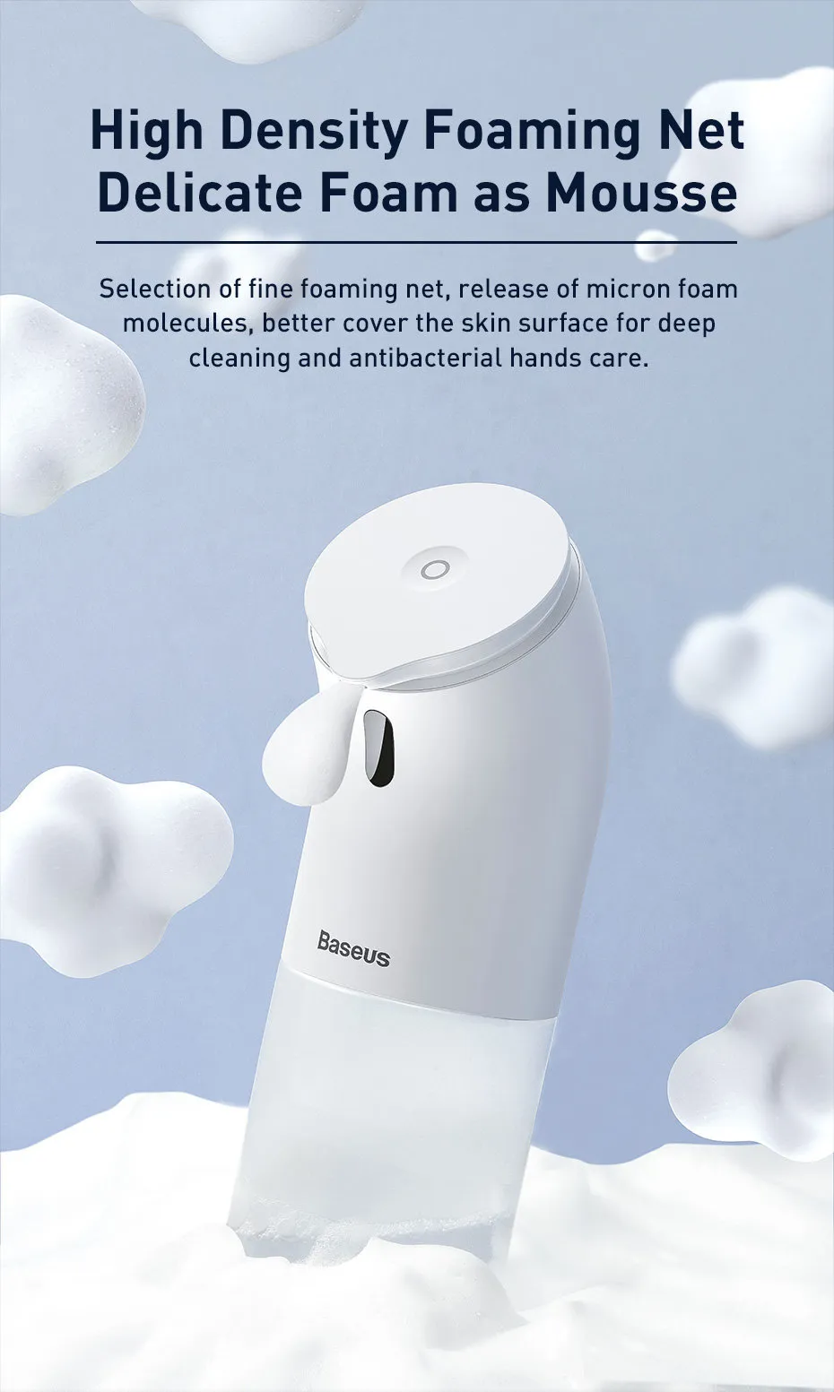 Baseus Distributeur automatique de savon liquide-3