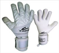 Eepro(อีโปร)ถุงมือผู้รักษาประตู Eepro  Goalkeeper Glove EG10M6S EeProLator Revo  มี Finger save 5 นิ้วถอดได้ สีขาว/ดำ ขนาด Size 7-11