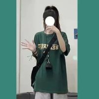 ™❐☌ No ball han edition loose short sleeve T-shirt new female leisure sports shorts two-piece clothes ins tide female temperament