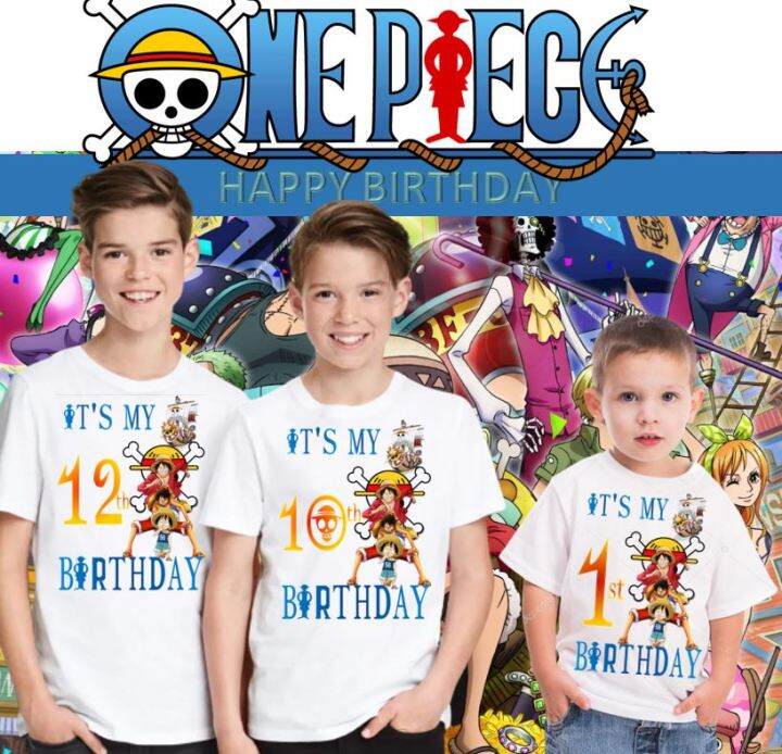 ONE PIECE ANIME BIRTHDAY SHIRT FOR KIDS Lazada PH