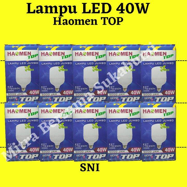 Lampu Led Jumbo Lampu Led Tbulb Merek Haomen Star 40w Paket 10 Pcs