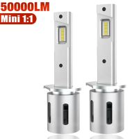 2pcs 50000LM H1 LED Headlight Bulbs H3 Led Lamps Mini 8SMD CSP Chips Super Bright High Low Beam for Car Fog Lights 12V 6500K Bulbs  LEDs  HIDs