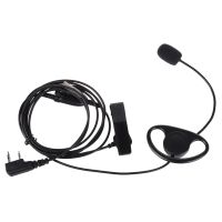 New D-Shape PTT Earpiece Headset with boom Mic PTT for Kenwood Baofeng UV5R BF-888S bf-777s TYT Two Way Radio