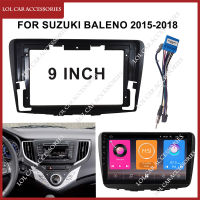 9นิ้วสำหรับซูซุกิบาเลโน่2015-2018สเตอริโอวิทยุรถยนต์ MP5 GPS เครื่องเล่นแอนดรอยด์2 Din ส่วนหัวแผ่นรองรีดแผงหน้าปัด