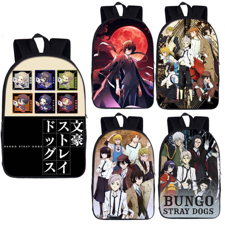 Anime Bungou Stray Dogs Backpack Teenage Girl School Bags Dazai Osamu ...