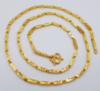 Mens Chain 22K 23K 24K Thai Baht Yellow Gold Plated Necklace