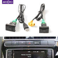 รถ RCD510วิทยุ4ขา USB สวิทช์เคเบิ้ลอะแดปเตอร์สำหรับ VW G Olf MK6 J Etta 5 MK5กระต่าย S Cirocco สำหรับออดี้สำหรับ S Koda DIY ลากสาย