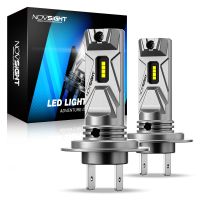 NOVSIGHT H7 Car Headlight Bulbs Plug And Play Headlight Bulb 1:1 Mini Led 12V 6500K Bright White Fanless Design H7 Car Lights Bulbs  LEDs  HIDs