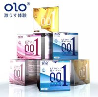 Olo ถุงยางอนามัยบางพิเศษ 001มม (1กล่อง10 ชิ้น) [ ของแท้!!! สินค้านำเข้า ] ( ระวังของปลอม!! )