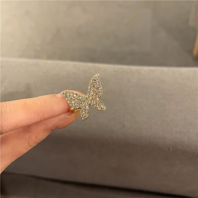 Cute Korean Clip On Earcuff Butterfly Girl Clip Earrings No Hole Fake Non Piercing Cartilage Ear Clips for Women Jewelry Gift