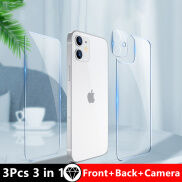 Kính Cường Lực Bảo Vệ Toàn Diện Cho iPhone 13 Pro Max 3 Trong 1 Mặt Trước
