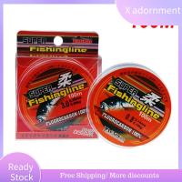 X ADORNMENT 100m 100% Fluorocarbon สตริง ตกปลา ทนทาน 0.8-6LB ลวดเชื่อม ไนลอน PA เส้นใยเดี่ยว สายการประมง