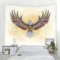 Mandala Tapestry Animal Indian Elephant Tiger Eagle Pattern Wall Hanging  Mat Beach Towel Blanket