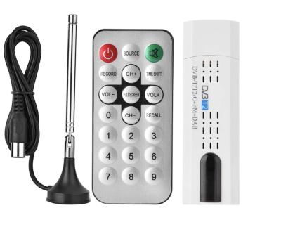 USB TV FM + DAB DVB-T RTL2832U + R820T รองรับ SDR TUNER Receiver &amp; DVB T HDTV TV STICK dongle ตัวรับสัญญาณเสาอากาศ