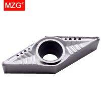 MZG 10 ชิ้น VBGT 1103 1604 02 04 08 ZK01 CNC Cutter ทองแดงอลูมิเนียมกึ่งเสร็จสิ้นการตัดเฉือนคาร์ไบด์เม็ดมีด