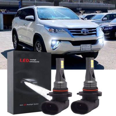 ชุดหลอดไฟตัดหมอกฮาโลเจน LED 6000K แบบเปลี่ยน สําหรับ FORTUNER Vios Yaris Innova 2015 2016 2017 2018 2019 2016 2017 2PCS