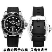 ⊕✸ สำหรับ Rolex Waterbands สีดำ Ghost สายนาฬิกายางทองสีฟ้าวงกลมสีดำนาฬิกาวง Air Overlord 116900