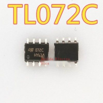 10Pcs ใหม่ TL072CDR TL072C SMD SOP8 Low Power เครื่องขยายเสียงจุด