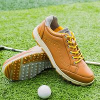 Waterproof Men Golf Shoes Professional Spikeless Golf Sport Sneakers for Men Big Size Golf Walking Shoes Classic Mens Trainers