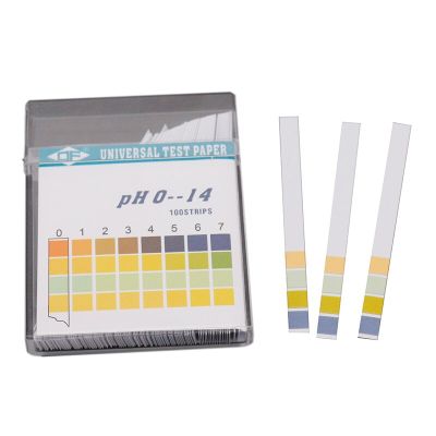 PH 0-14 Test Paper Universal Test Paper 100 Strips/Box Water Testing Homebrew Water Testing Inspection Tools