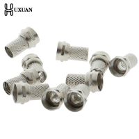 10 Pcs 75-5 F Connector Screw On Type For RG6 Satellite TV Antenna Coax Cable Twist-on