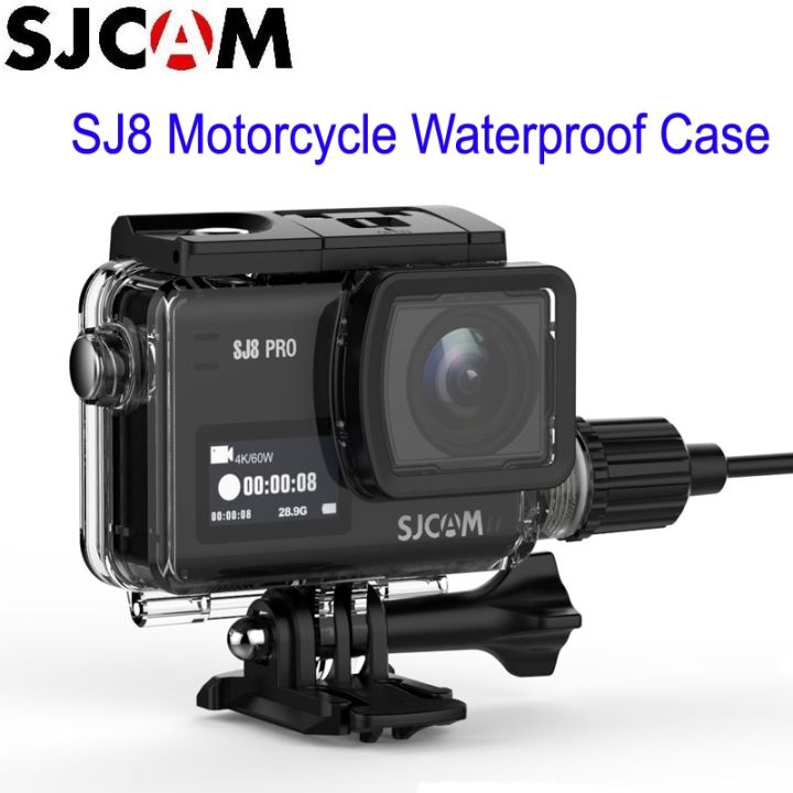 sjcam-ซองกันน้ำมอเตอร์ไซค์ซีรีย์-sj8พร้อมสาย-usb-c-สำหรับ-sj8-pro-sj8-plus-แอร์-sj8-4k-อุปกรณ์เสริมกล้องแอคชั่นแคมเมรา
