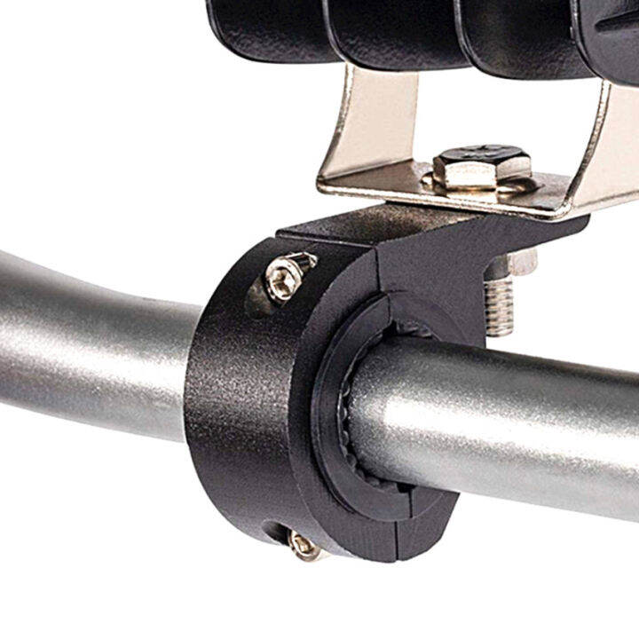 2pcs Motorbike LED Light Bar Clamps Brackets Tube Clamp Mount Kit Off