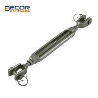 Hight strength and polished stainless steel open body turnbuckle fork&amp;fork(European Type) Wire rope Tools and hardware