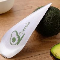 Avocado Slicer Tools Travel Camping Utensils Stainless Steel Avocado Cutter Multifunctional Fruit Vegies Cutter Kitchen Gadgets