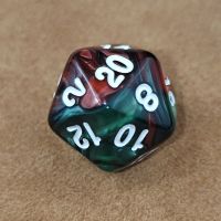 ลูกเต๋า D20เดี่ยวสองโทนหลายหน้าสำหรับดันเจี้ยน Rpg; เกมมังกร