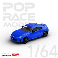 POPRACE 1:64 Model Car BRZ 2022 Alloy Die-Cast Vehicle - WR Blue