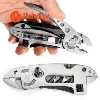 I Know Multitool พร้อมเครื่องมือขนาดเล็ก,คีมอเนกประสงค์แบบพกพาเหล็กสแตนเลสทนทานเครื่องมืออเนกประสงค์สำหรับ Outdoor Survival,ตั้งแคมป์,ตกปลา,เดินป่า (คีม)