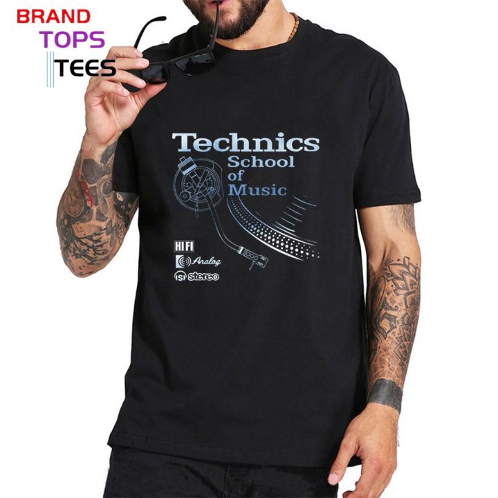 retro-deejay-shirt-long-play-tshirt-technics-school-of-music-t-shirt-men-vintage-dj-music-t-shirt-hot-fashion-tops