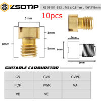 10ชิ้นคาร์บูเรเตอร์รถจักรยานยนต์ Carb เจ็ทหลักชุดสำหรับ Keihin FCR OKO KOSO PE PWK คาร์บูเรเตอร์ CV CVK CVVD FCR PWK VA VB VE