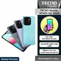 TECNO Mobile SPARK GO 2023 โทรศัพท์ มือถือMediaTek Helio A22  | แบตเตอรี่ 5,000 mAh 10W | จอ6.69" HD+ | ประกันศูนย์ไทย