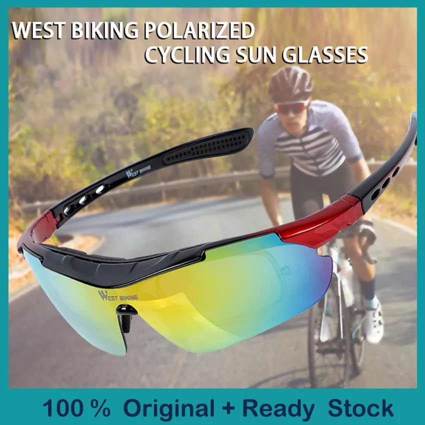 WEST BIKING Polarized Cycling Glasses Anti-fog Sport Sunglasses