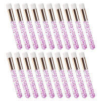 20Pcs Lash แชมพูแปรงสำหรับต่อขนตา Glitter Eyebrow Nose Blackhead Cleansing Brush Facial Lash Cleanser Brush