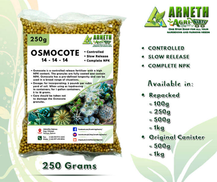 OSMOCOTE FERTILIZER 14-14-14 / SLOW AND CONTROLLED RELEASE TYPE SMART ...