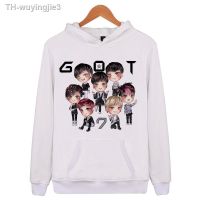 【เสื้อกันหนาว】  เสื้อฮู้ด เสื้อกันหนาวแขนยาว แบบสวมหัว แฟชั่นสตรี got7 got 7 Mark FLY Sweatshirt Hooded sweater Hoodies Printed Hoodi gift