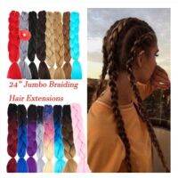 Hair Extensions 24 Ombre Dip Dye Kanekalon Twist Braid