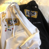 SALOME SELECT เสื้อฮู้ด เสื้อแขนยาวอบอุ่น หลวมและสบาย ๆ สไตล์ขี้เกียจย้อนยุคอเมริกัน 2023NEW 36Z230908