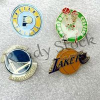 【hot sale】 ☫❈ B36 NBA Lakers Warriors Nets Celtics Bucks Basketball Team Metal Badge Brooch Cap Pins In Stock New Arrival LY