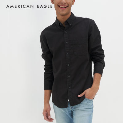 American Eagle Slim Fit Stretch Oxford Button-Up Shirt เสื้อเชิ้ต ผู้ชาย อ็อกฟอร์ด สลิม (NMSH 015-2232-001)