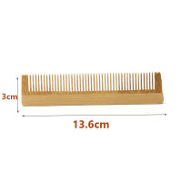 1pc Pocket Comb Natural Peach Wood Small Comb Anti-static Beard Head Massage Hair Comb Brush for Travel Easy To Carry