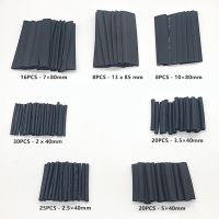 Environmenta 127 PCS  Black 2:1 Assortment Heat Shrink Tubing Tube Car Cable Sleeving Wrap Wire Kit Useful Electric Tubings Cable Management