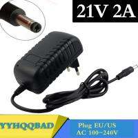 ที่ชาร์จแบตเตอรี่ลิเธียม21V 2A ไขควงไฟฟ้า18V 5Series 18650แบตเตอรี่ลิเธียมเครื่องชาร์จติดผนัง DC 5.5*2.1มม.