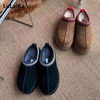 2022 Autumn and Winter New Warm All-Match Casual Indoor Thick-Soled Shoes Women Wool Muffin Bottom Baotou Snow Boots